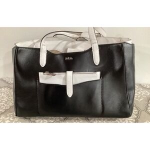 LAUREN RALPH LAUREN COATED CANVAS SHOULDER BAG TOTE